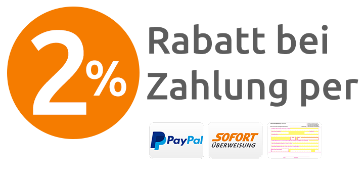 Rabatt Zahlungsarten